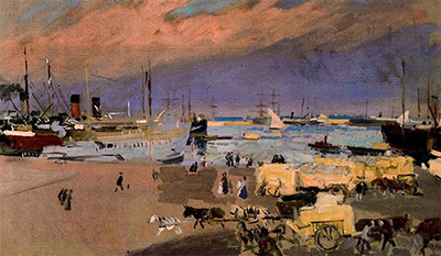 Port Valencia Joaquin Sorolla